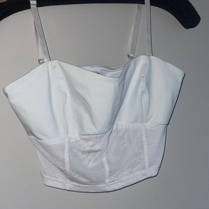 Free people mesh crop top